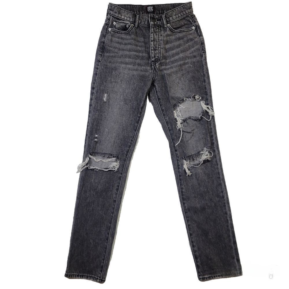 Urban Outfitters BDG Washed Black Distressed Slim Jeans